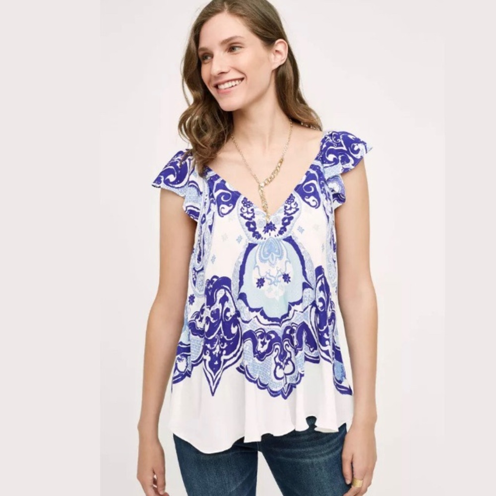 NWT Anthropologie Maeve Clana Top